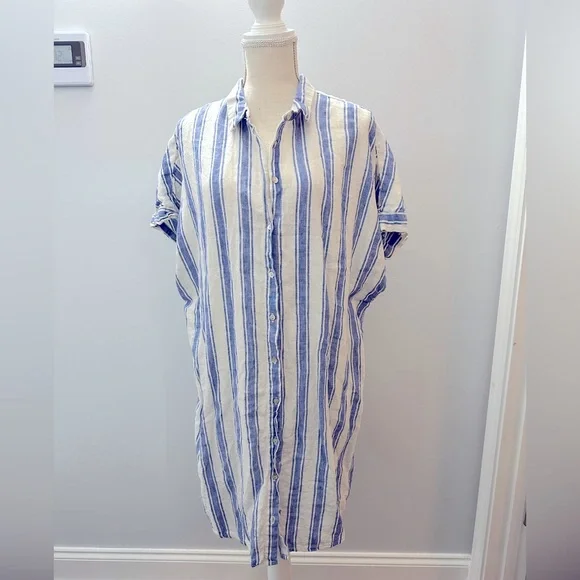 knee length dresses for ladies Lucia Linen Dress – Marine Layer main image 1